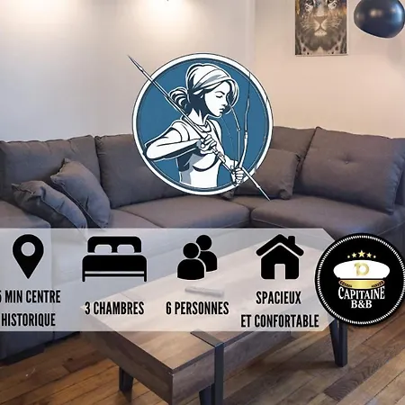Appartement Le Logis De L'Arc - 5Min Hypercentre - Max 6 Personnes à Troyes Extérieur photo